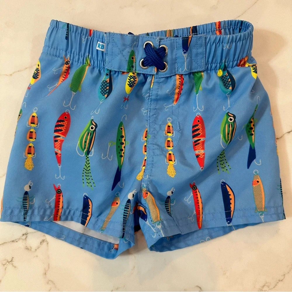 RuggedButts Fishing Lure Swim Trunks